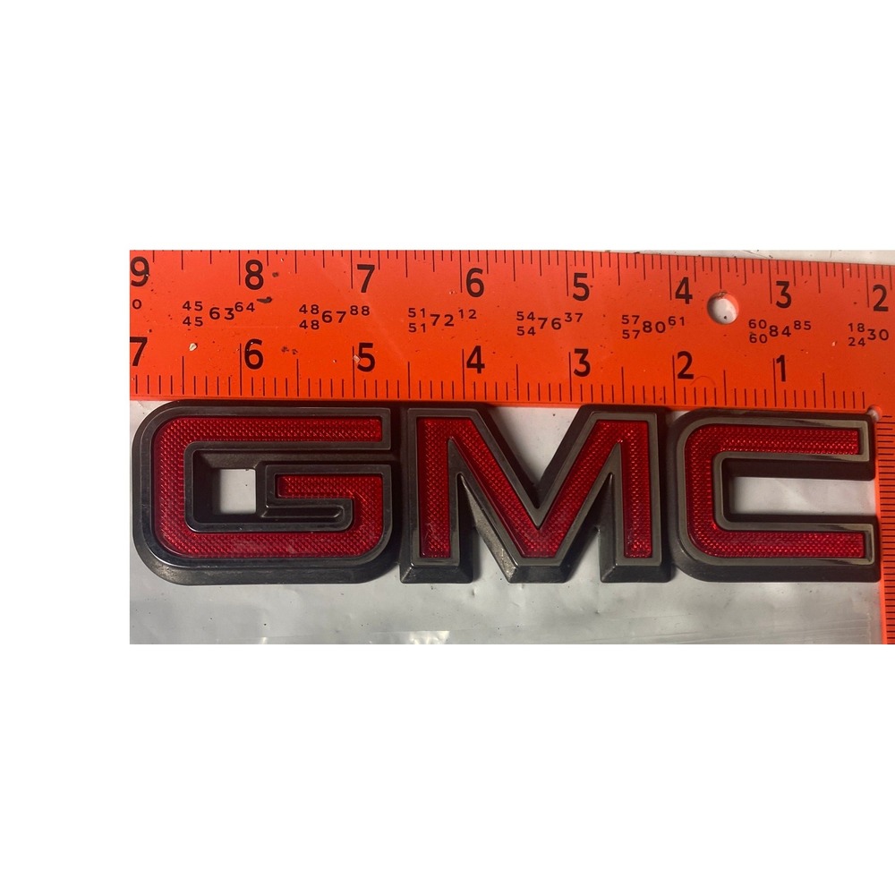 GMC Emblem Chrome Black Front Grille Tailgate Nameplate Badge Truck SUV